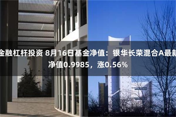金融杠杆投资 8月16日基金净值：银华长荣混合A最新净值0.9985，涨0.56%