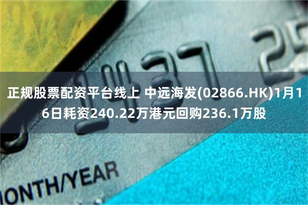 正规股票配资平台线上 中远海发(02866.HK)1月16日耗资240.22万港元回购236.1万股