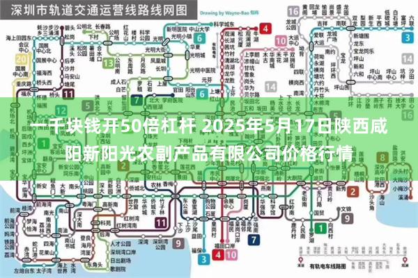 一千块钱开50倍杠杆 2025年5月17日陕西咸阳新阳光农副产品有限公司价格行情
