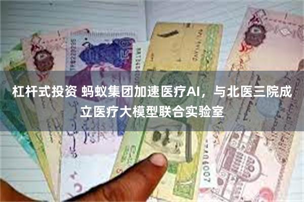杠杆式投资 蚂蚁集团加速医疗AI，与北医三院成立医疗大模型联合实验室