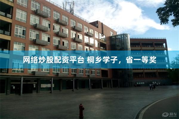 网络炒股配资平台 桐乡学子，省一等奖